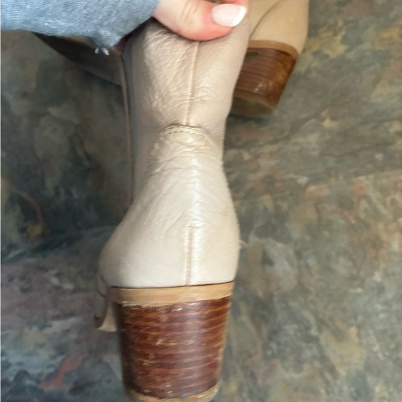 Franco sarto Cream Ankle Boots - Picture 4 of 6